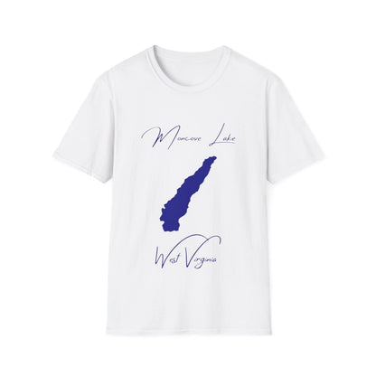 West  Virginia  Moncove  Lake  T-shirt  front  position  view  from  front  white.webp