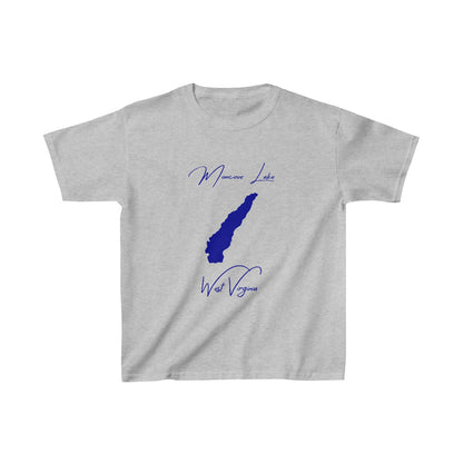West  Virginia  Moncove  Lake  Youth  T-shirt  front  position  view  from  front  sport  grey.webp