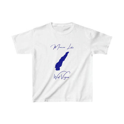 West  Virginia  Moncove  Lake  Youth  T-shirt  front  position  view  from  front  white.webp