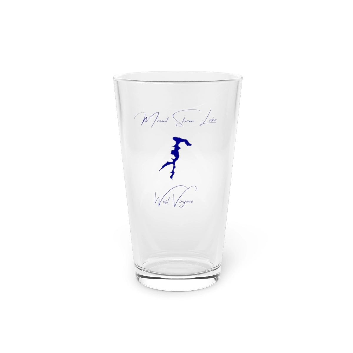 West  Virginia  Mount  Storm  Lake  16oz  Pint  Glass  front  position  view  from  front  16oz.webp