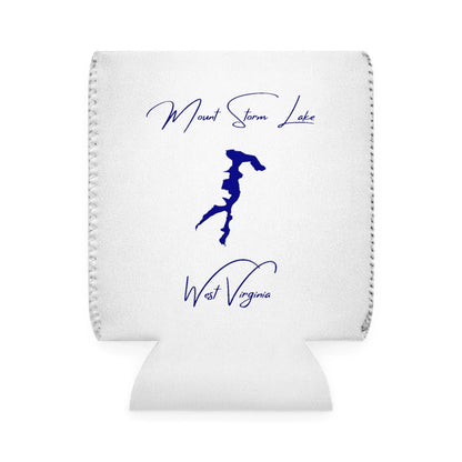 West  Virginia  Mount  Storm  Lake  Can  Koozie  front  position  view  from  front-1  white.webp