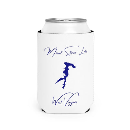 West  Virginia  Mount  Storm  Lake  Can  Koozie  front  position  view  from  front-2  white.webp