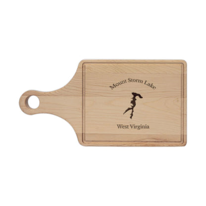 West  Virginia  Mount  Storm  Lake  Engraved  Cutting  Board  front  position  view  from  front  maple.webp