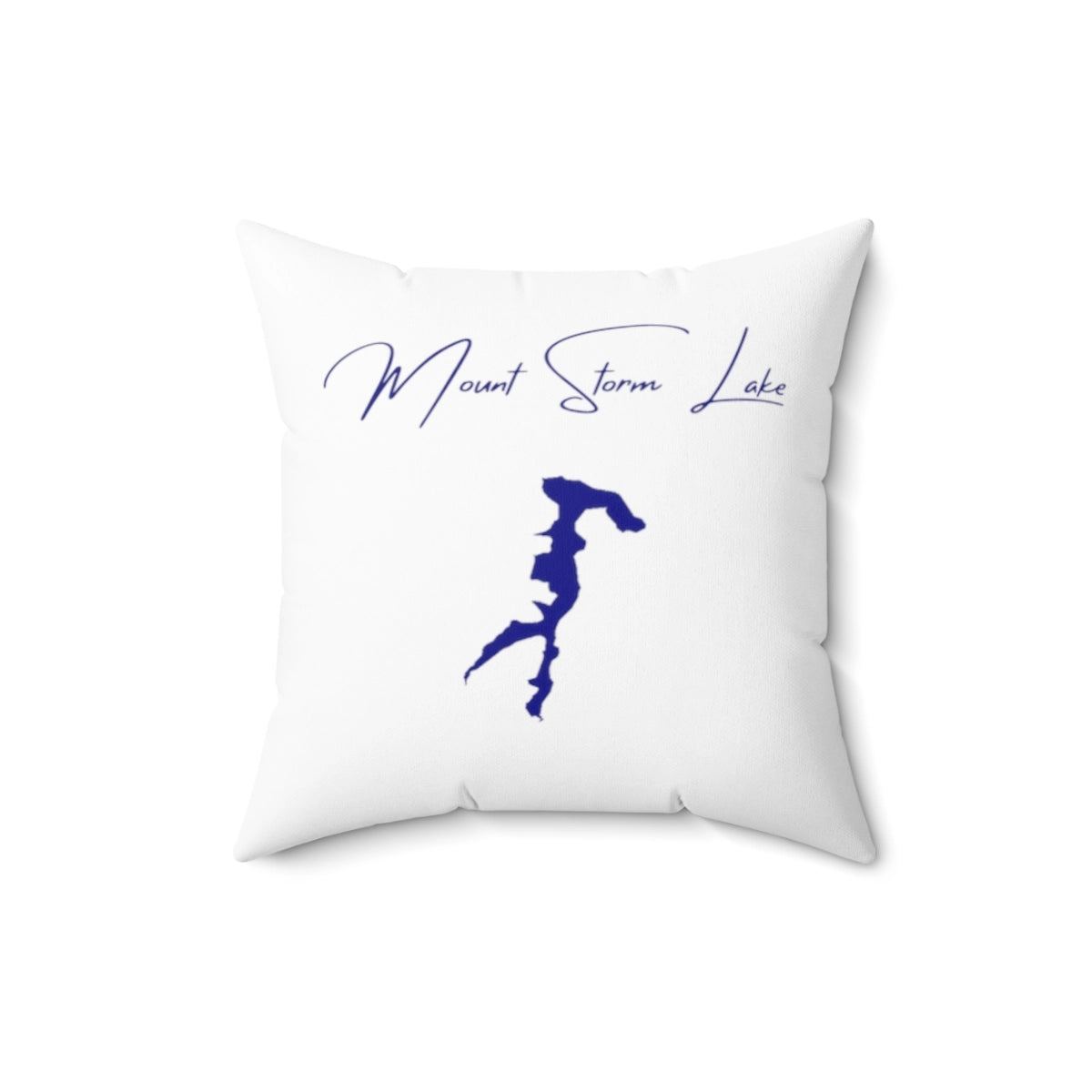 West  Virginia  Mount  Storm  Lake  Pillow  front  position  view  from  back  16  x  16.webp