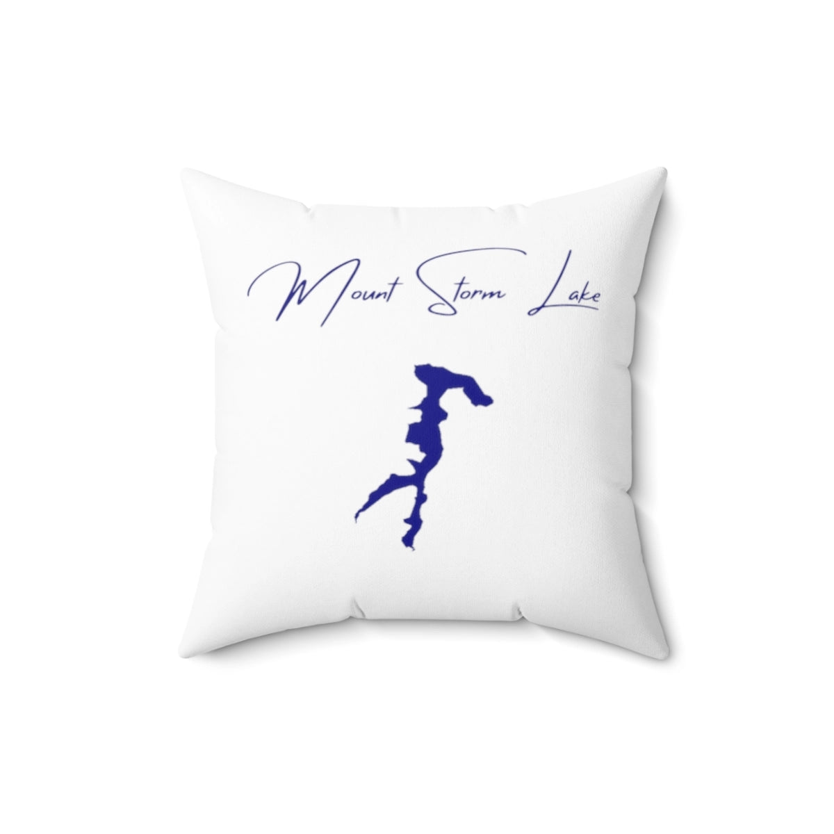 West  Virginia  Mount  Storm  Lake  Pillow  front  position  view  from  front  16  x  16.webp