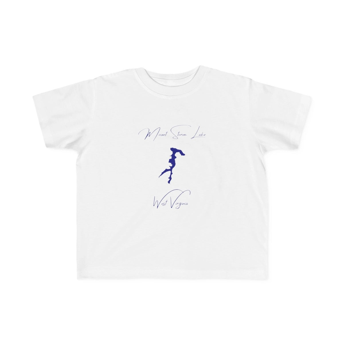 West  Virginia  Mount  Storm  Lake  Toddler  T-shirt  front  position  view  from  front  white.webp