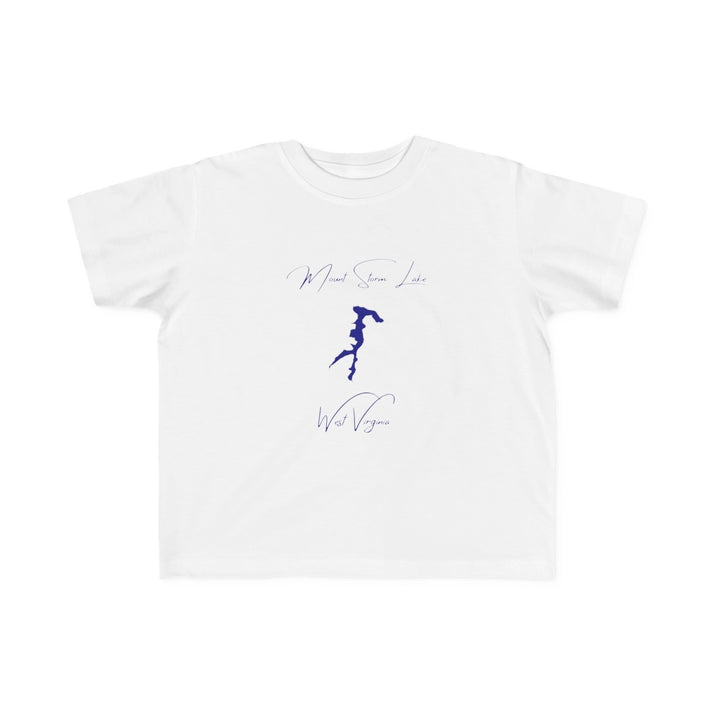 West  Virginia  Mount  Storm  Lake  Toddler  T-shirt  front  position  view  from  front  white.webp