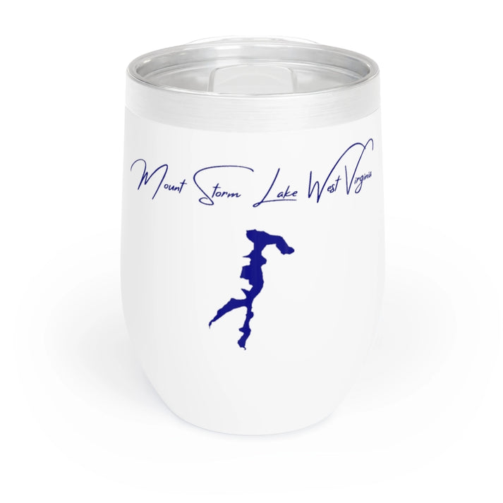 West  Virginia  Mount  Storm  Lake  Wine  Tumbler  front  position  view  from  front  white.webp