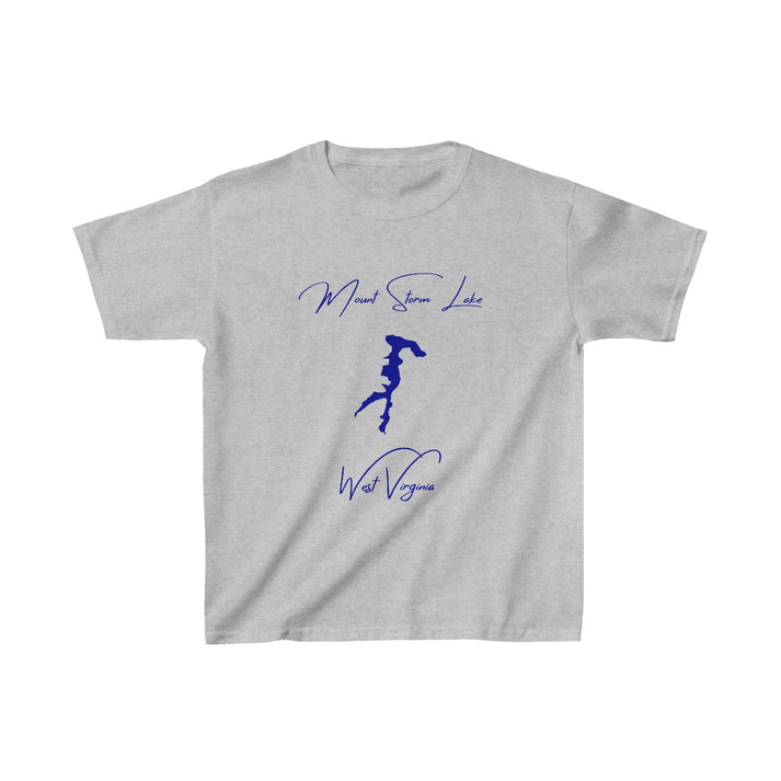 West  Virginia  Mount  Storm  Lake  Youth  T-shirt  front  position  view  from  front  sport  grey.webp
