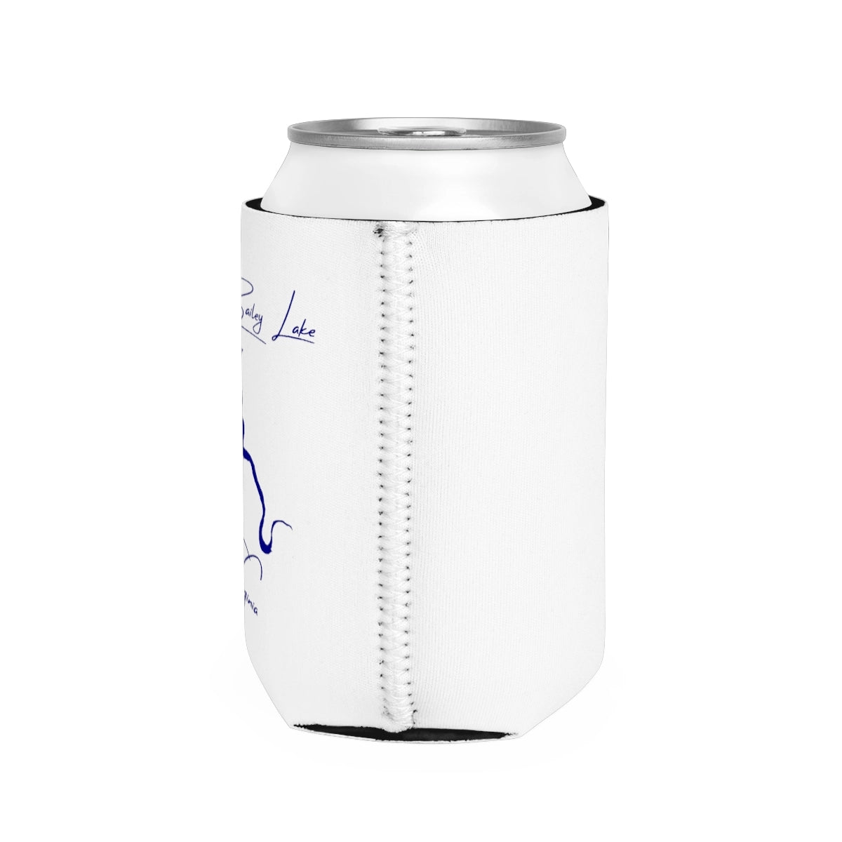 West  Virginia  R.D.  Bailey  Lake  Can  Koozie  all  position  view  from  right  white.webp