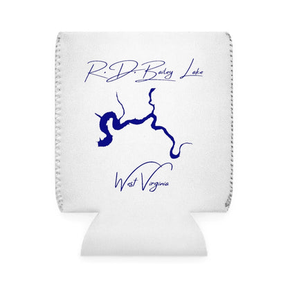 West  Virginia  R.D.  Bailey  Lake  Can  Koozie  front  position  view  from  front-1  white.webp