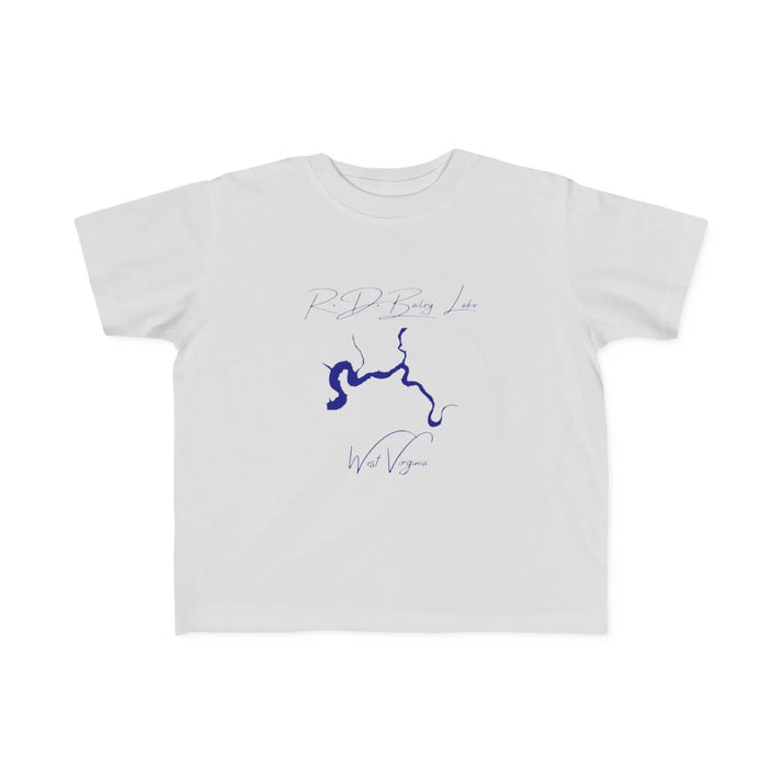 West  Virginia  R.D.  Bailey  Lake  Toddler  T-shirt  front  position  view  from  front  silver.webp