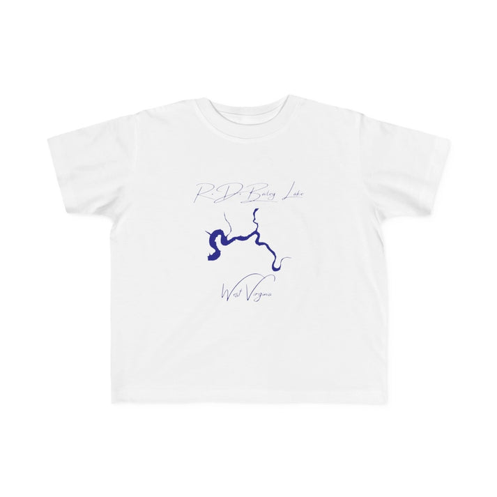 West  Virginia  R.D.  Bailey  Lake  Toddler  T-shirt  front  position  view  from  front  white.webp