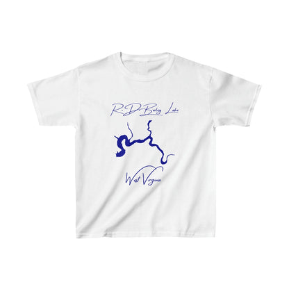 West  Virginia  R.D.  Bailey  Lake  Youth  T-shirt  front  position  view  from  front  white.webp