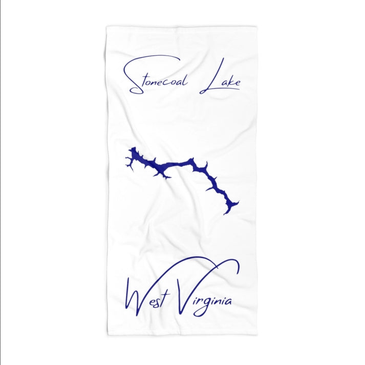 West  Virginia  Stonecoal  Lake  Beach  Towel  front  position  view  from  front  36  x  72.webp