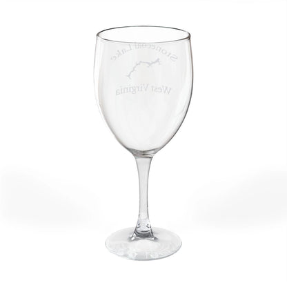 West  Virginia  Stonecoal  Lake  Engraved  Wine  Glass  other  position  view  from  back  10.5oz.webp