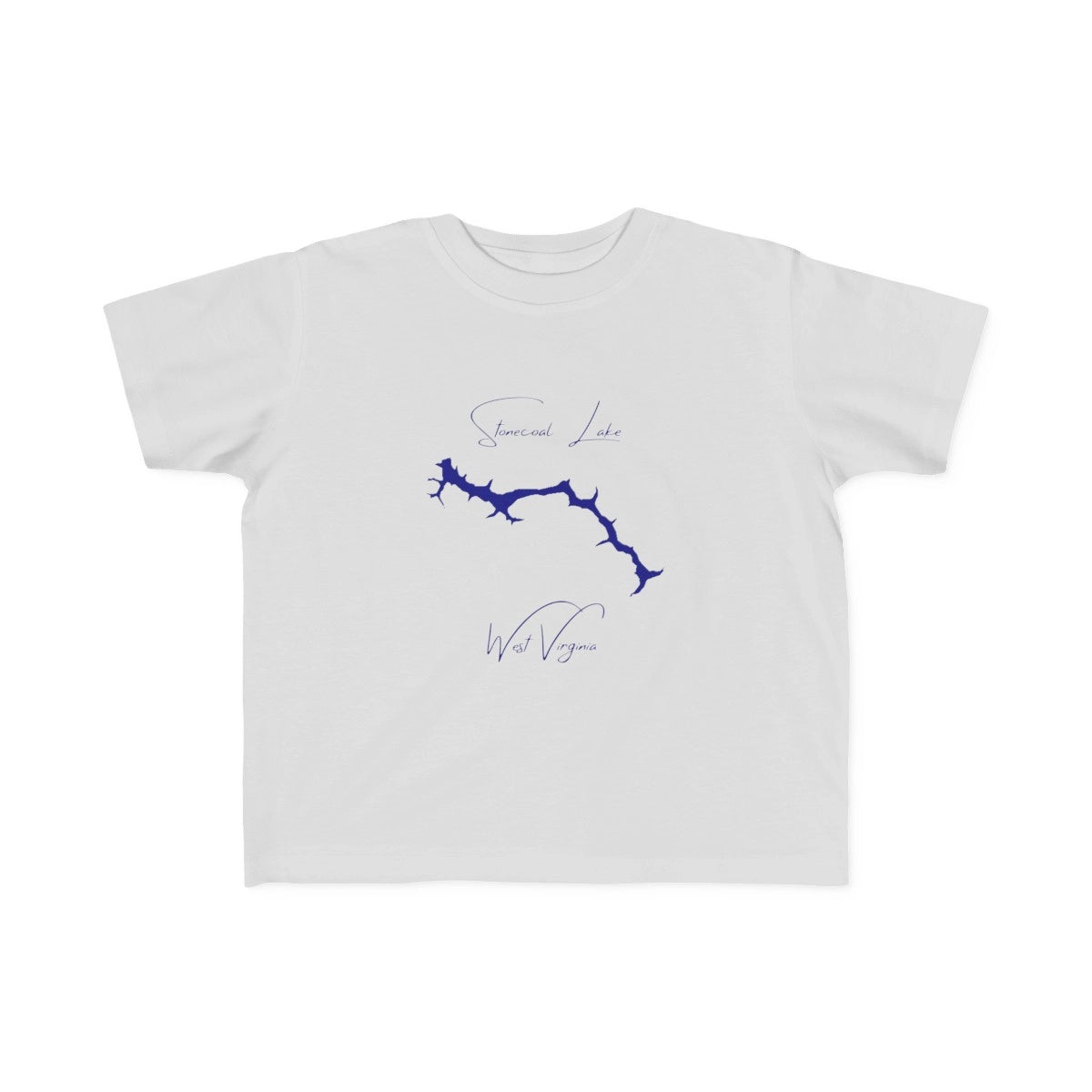 West  Virginia  Stonecoal  Lake  Toddler  T-shirt  front  position  view  from  front  silver.webp