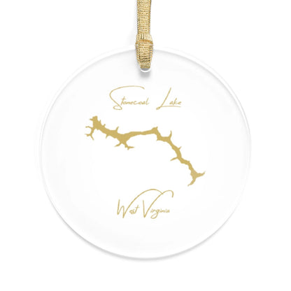 West  Virginia  Stonecoal  Lake  Tree  Ornament  other  position  view  from  front  round.webp