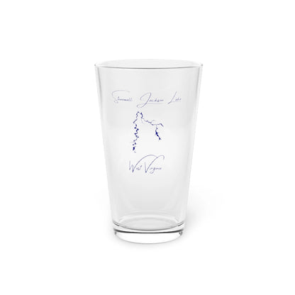 West  Virginia  Stonewall  Jackson  Lake  16oz  Pint  Glass  front  position  view  from  front  16oz.webp