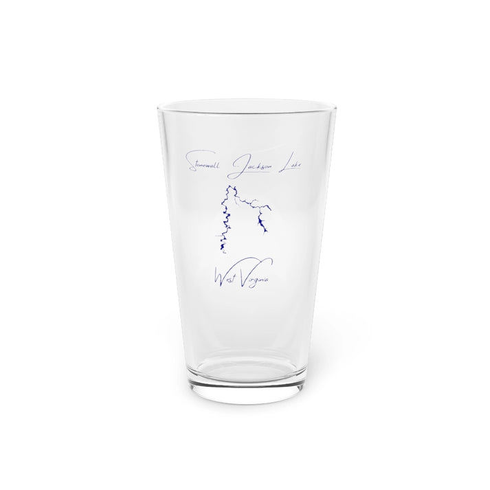 West  Virginia  Stonewall  Jackson  Lake  16oz  Pint  Glass  front  position  view  from  front  16oz.webp