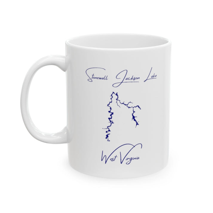 West  Virginia  Stonewall  Jackson  Lake  Ceramic  Mug  other  position  view  from  left  11oz.webp