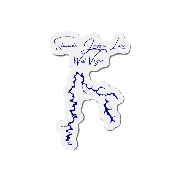 West  Virginia  Stonewall  Jackson  Lake  Die  Cut  Magnet  front  position  view  from  front  4  x  4.webp