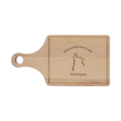 West  Virginia  Stonewall  Jackson  Lake  Engraved  Cutting  Board  front  position  view  from  front  maple.webp