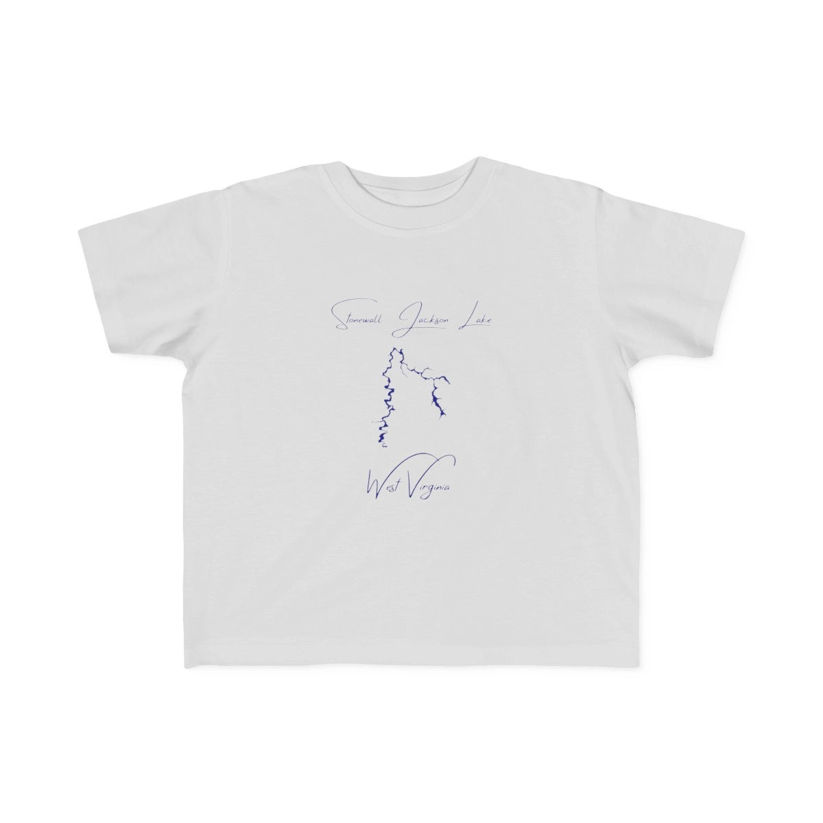 West  Virginia  Stonewall  Jackson  Lake  Toddler  T-shirt  front  position  view  from  front  silver.webp