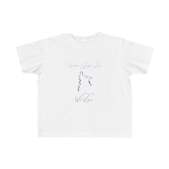 West  Virginia  Stonewall  Jackson  Lake  Toddler  T-shirt  front  position  view  from  front  white.webp