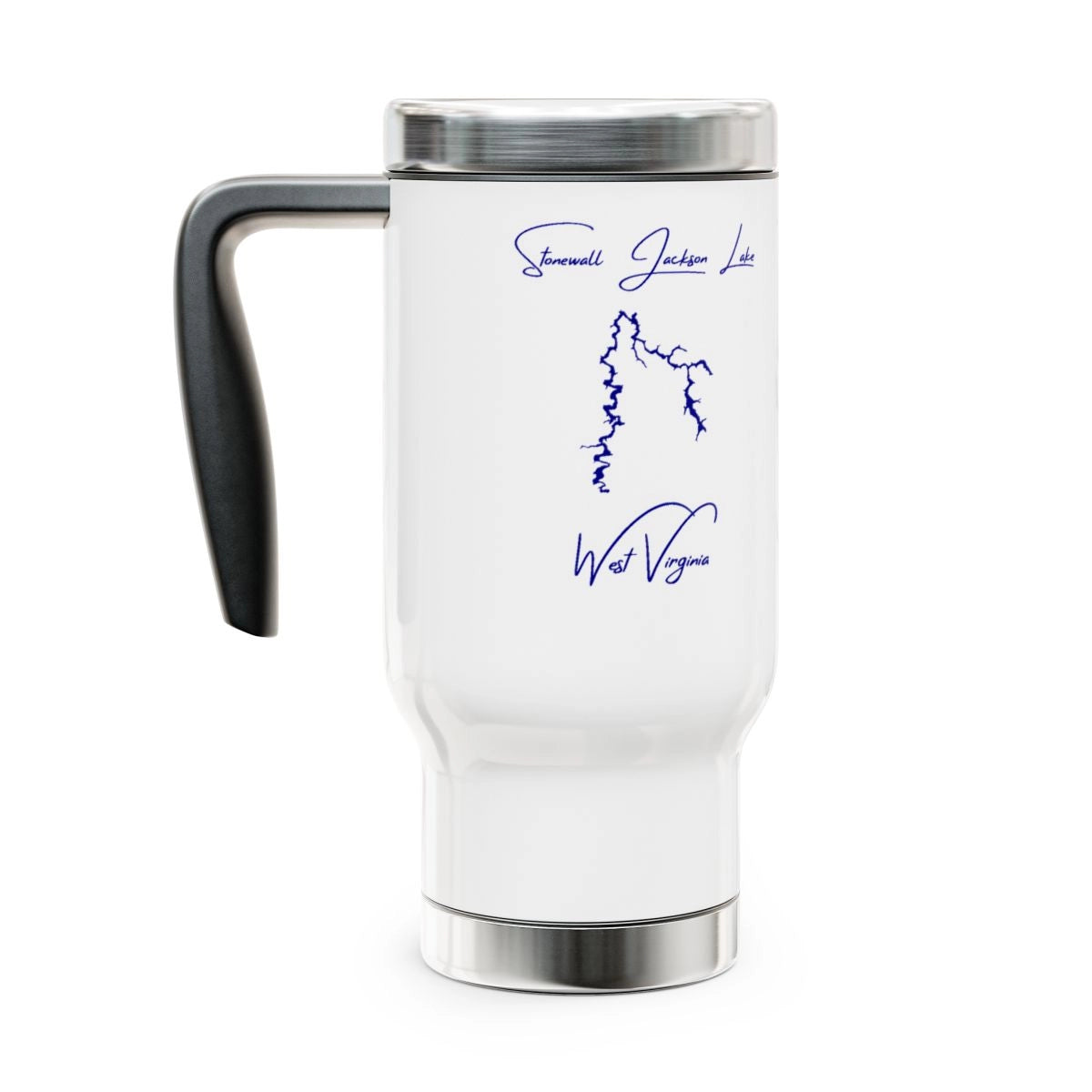 West  Virginia  Stonewall  Jackson  Lake  Travel  Mug  other  position  view  from  left  14oz.webp