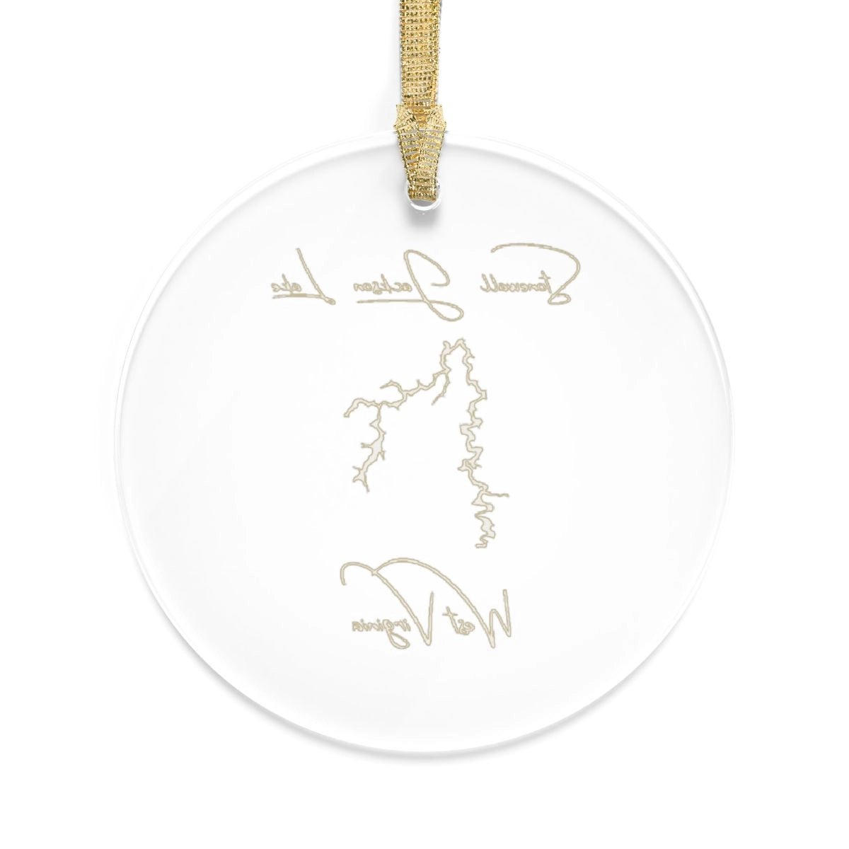 West  Virginia  Stonewall  Jackson  Lake  Tree  Ornament  other  position  view  from  back  round.webp