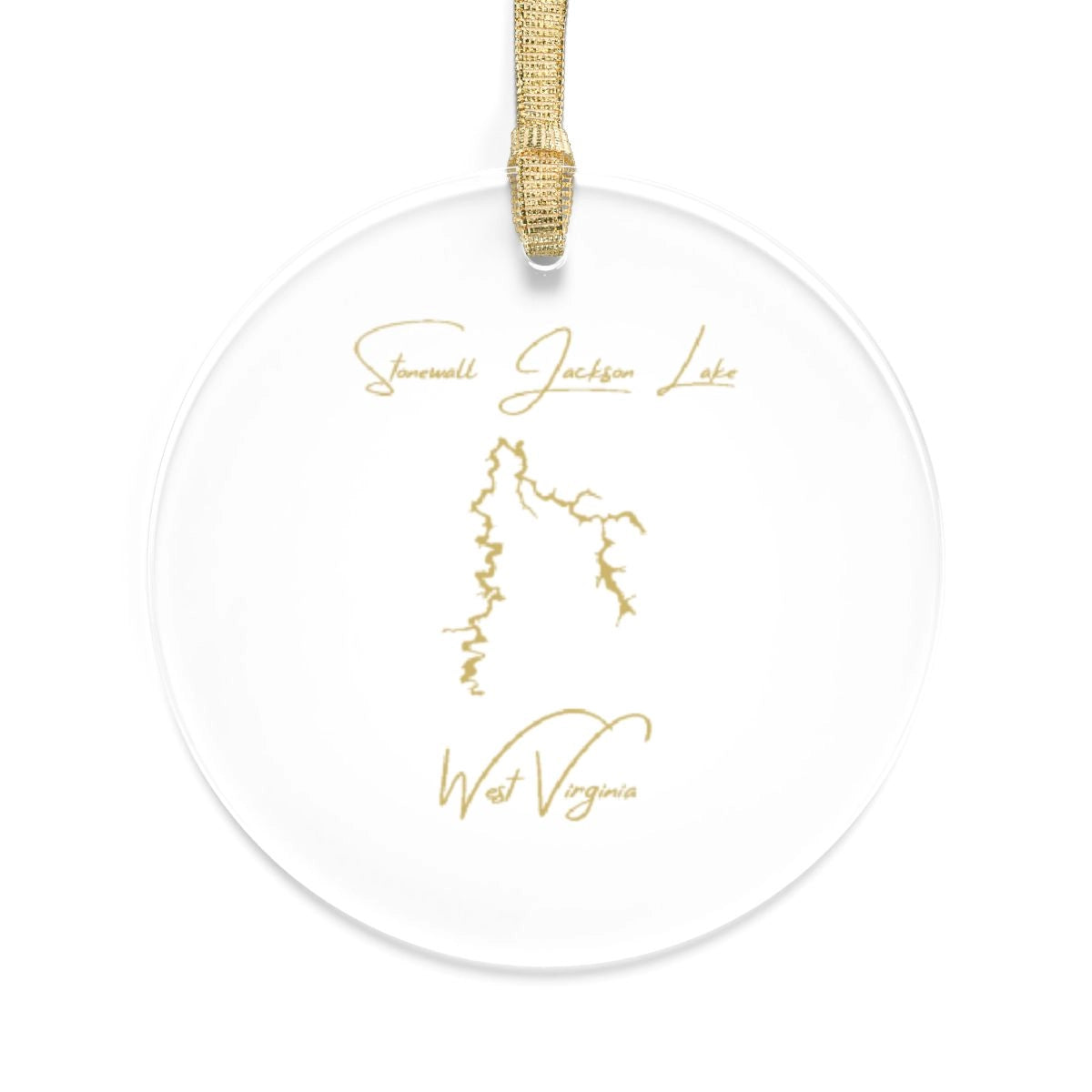 West  Virginia  Stonewall  Jackson  Lake  Tree  Ornament  other  position  view  from  front  round.webp