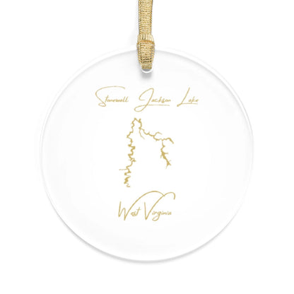 West  Virginia  Stonewall  Jackson  Lake  Tree  Ornament  other  position  view  from  front  round.webp
