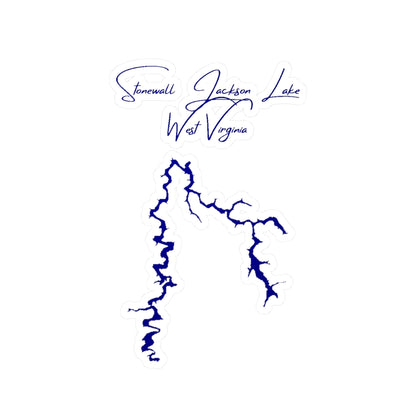 West  Virginia  Stonewall  Jackson  Lake  Vinyl  Decal  other  position  view  from  front  4  x  6.webp