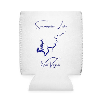 West  Virginia  Summersville  Lake  Can  Koozie  front  position  view  from  front-1  white.webp