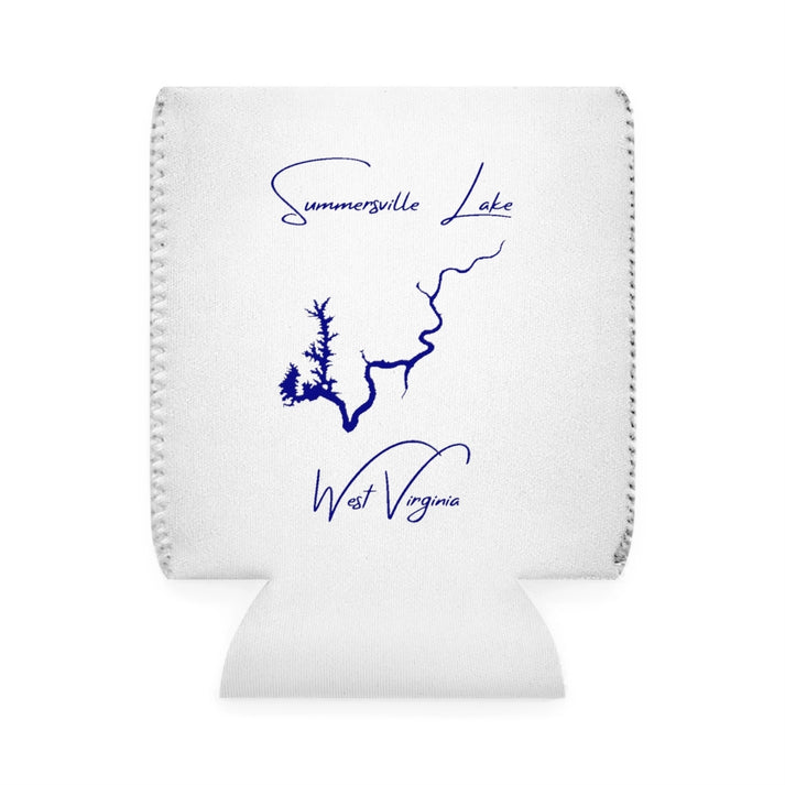 West  Virginia  Summersville  Lake  Can  Koozie  front  position  view  from  front-1  white.webp