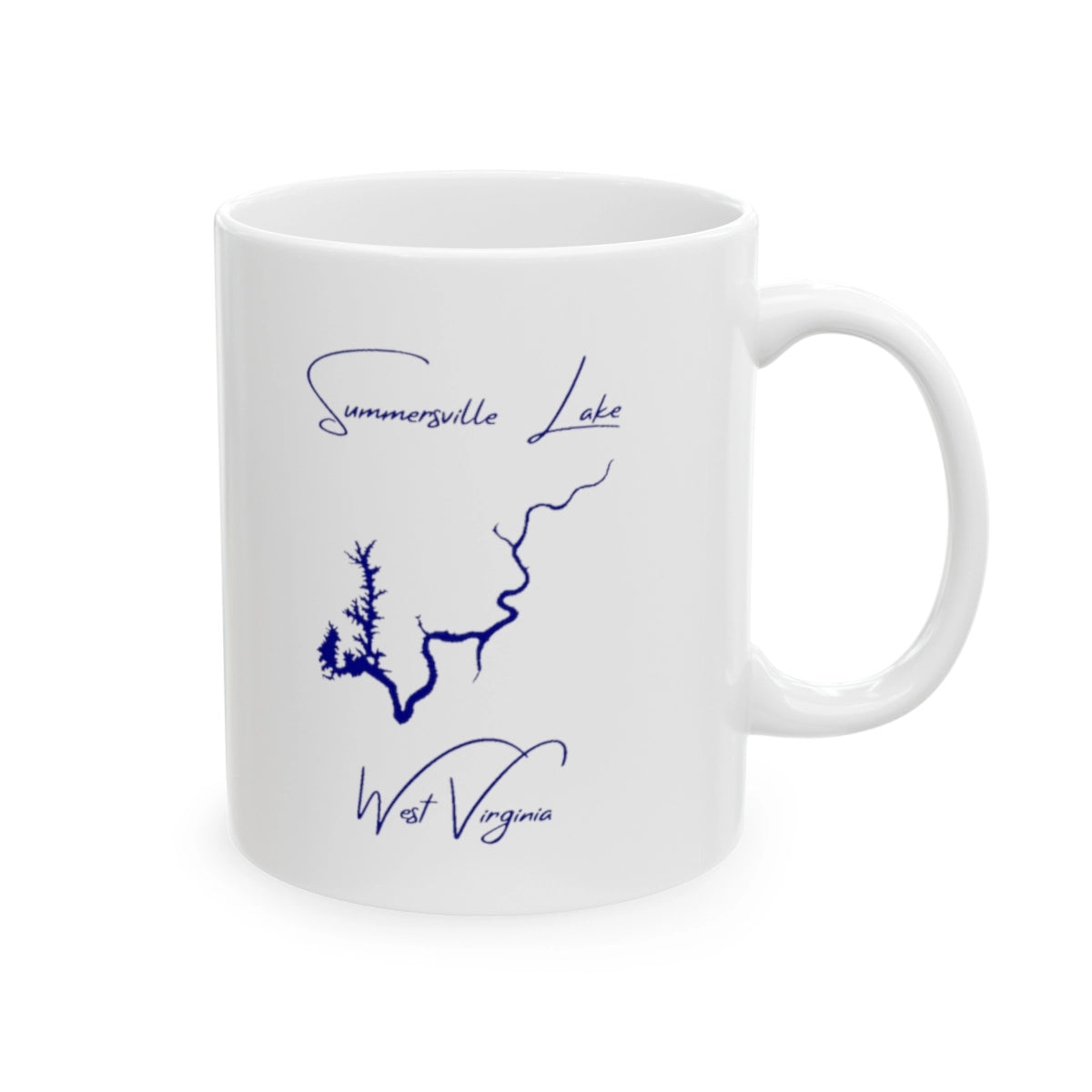 West  Virginia  Summersville  Lake  Ceramic  Mug  other  position  view  from  right  11oz.webp