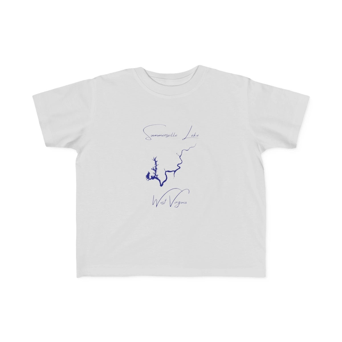 West  Virginia  Summersville  Lake  Toddler  T-shirt  front  position  view  from  front  silver.webp