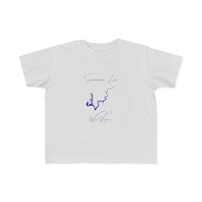 West  Virginia  Summersville  Lake  Toddler  T-shirt  front  position  view  from  front  silver.webp