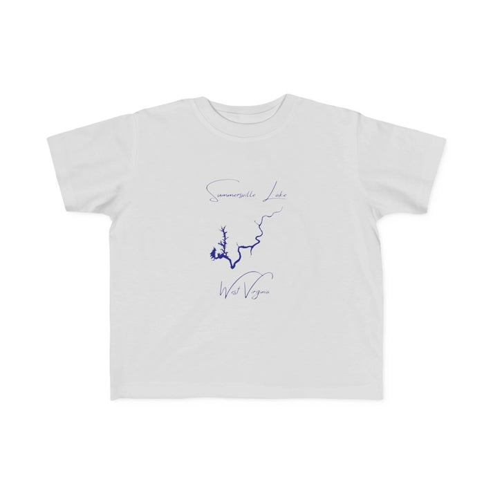 West  Virginia  Summersville  Lake  Toddler  T-shirt  front  position  view  from  front  silver.webp