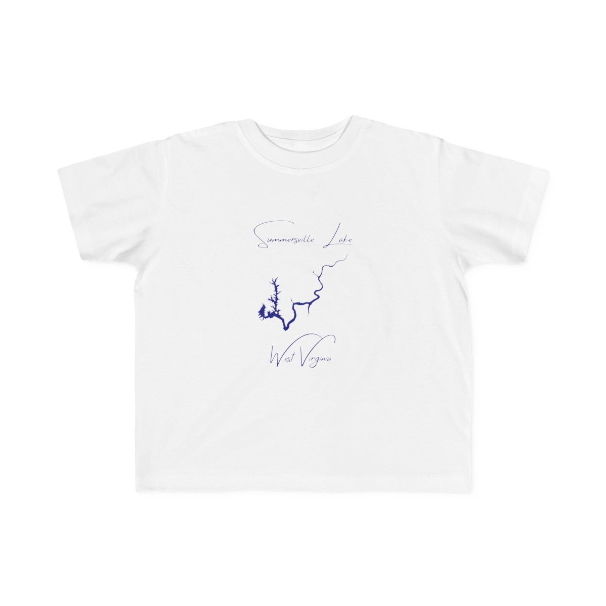 West  Virginia  Summersville  Lake  Toddler  T-shirt  front  position  view  from  front  white.webp