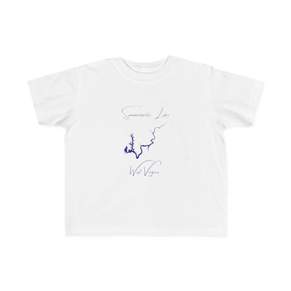 West  Virginia  Summersville  Lake  Toddler  T-shirt  front  position  view  from  front  white.webp