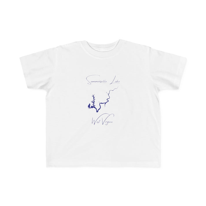 West  Virginia  Summersville  Lake  Toddler  T-shirt  front  position  view  from  front  white.webp
