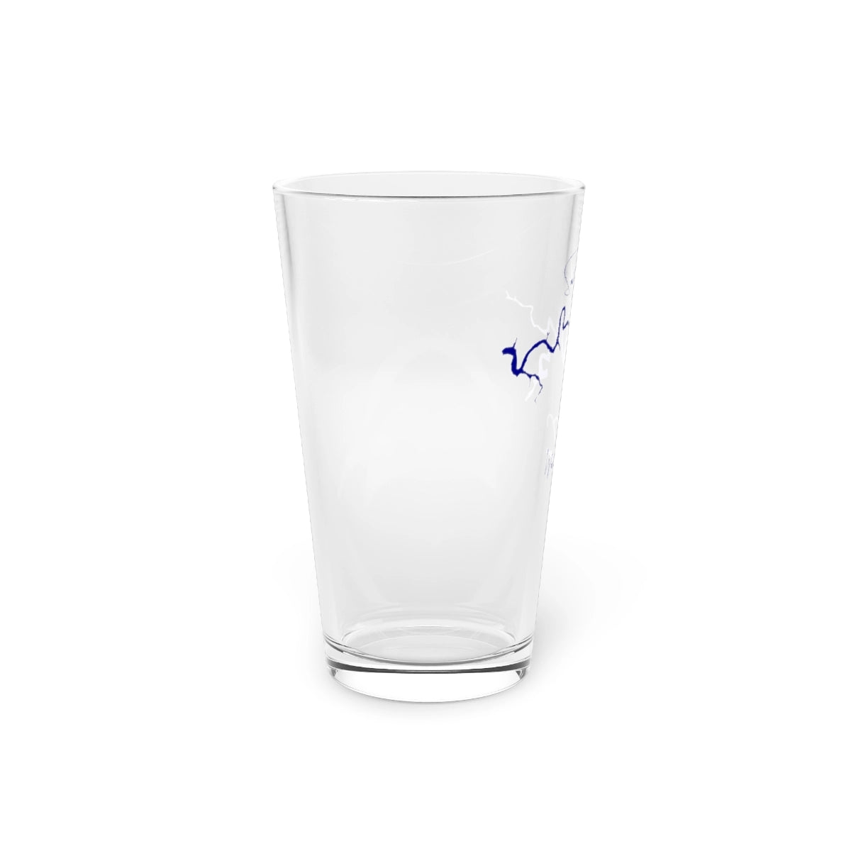 West  Virginia  Sutton  Lake  16oz  Pint  Glass  front  position  view  from  left  16oz.webp