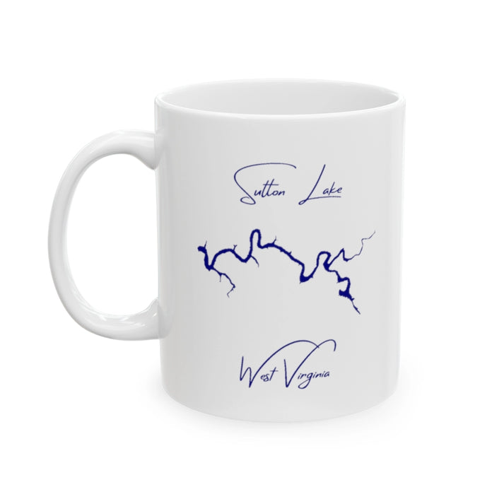 West  Virginia  Sutton  Lake  Ceramic  Mug  other  position  view  from  left  11oz.webp