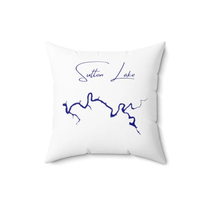 West  Virginia  Sutton  Lake  Pillow  front  position  view  from  back  16  x  16.webp