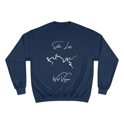 West  Virginia  Sutton  Lake  Sweatshirt  front  position  view  from  front  navy.webp