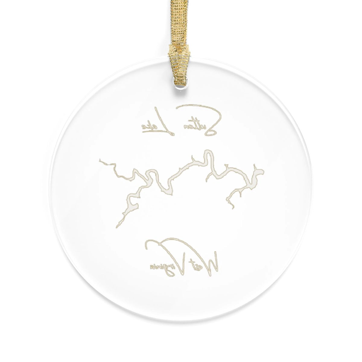 West  Virginia  Sutton  Lake  Tree  Ornament  other  position  view  from  back  round.webp