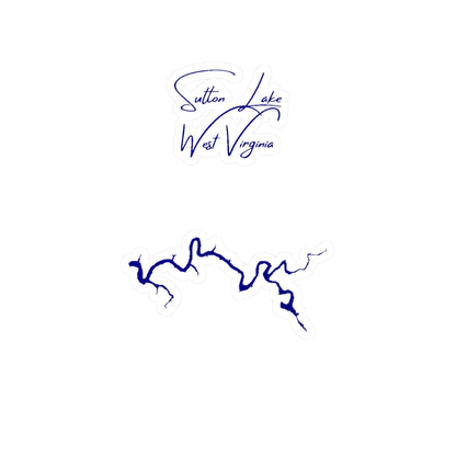 West  Virginia  Sutton  Lake  Vinyl  Decal  other  position  view  from  front  4  x  6.webp