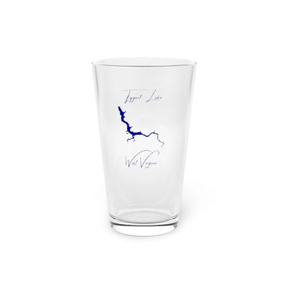 West  Virginia  Tygart  Lake  16oz  Pint  Glass  front  position  view  from  front  16oz.webp